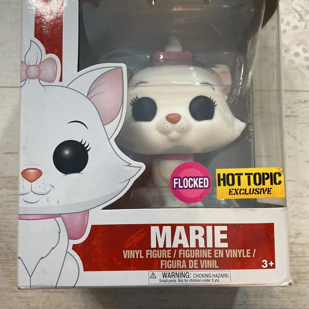 Funko Pop Flocked Marie #294 Disney Exclusive Figure - Picture 2 of 12